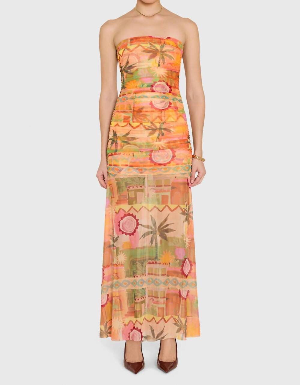 NEW AMANDA UPRICHARD leo maxi dress in palm springs